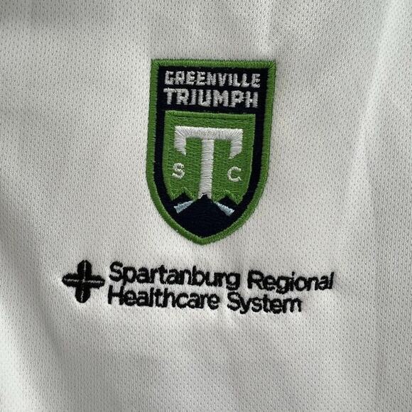 Men's Greenville Triumph Soccer USL League One Medium M Hummel Polo Shirt NEW - Picture 3 of 16